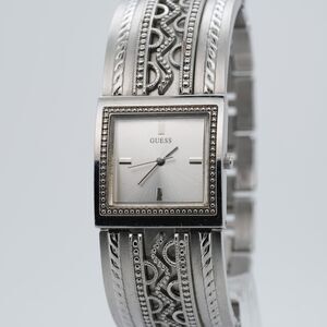 Guess W11096L1 Women’s Silver Tone Bracelet Watch - 26mm Case - Adjustable Fit